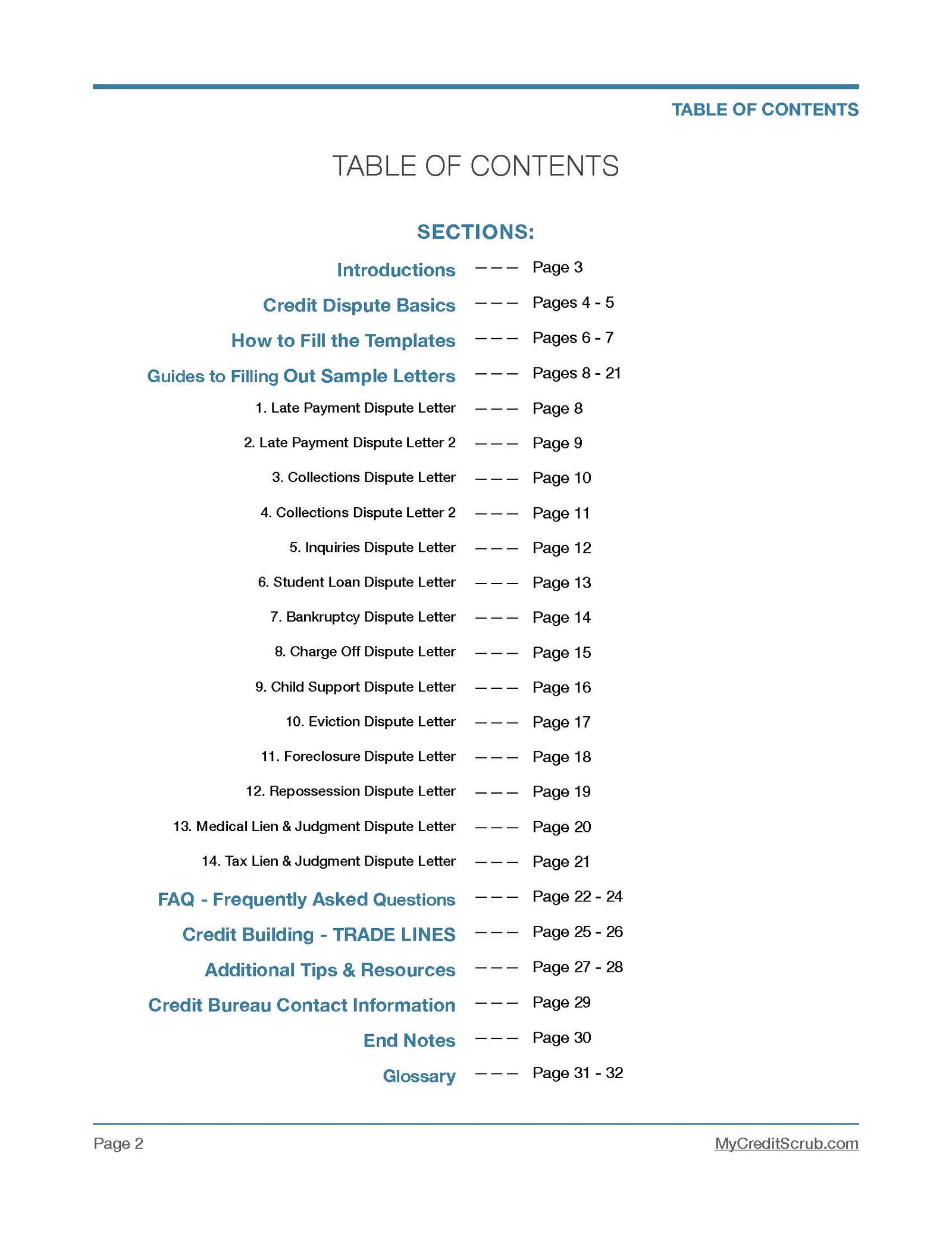 My Credit Scrub DIY Info Kit - Image 2